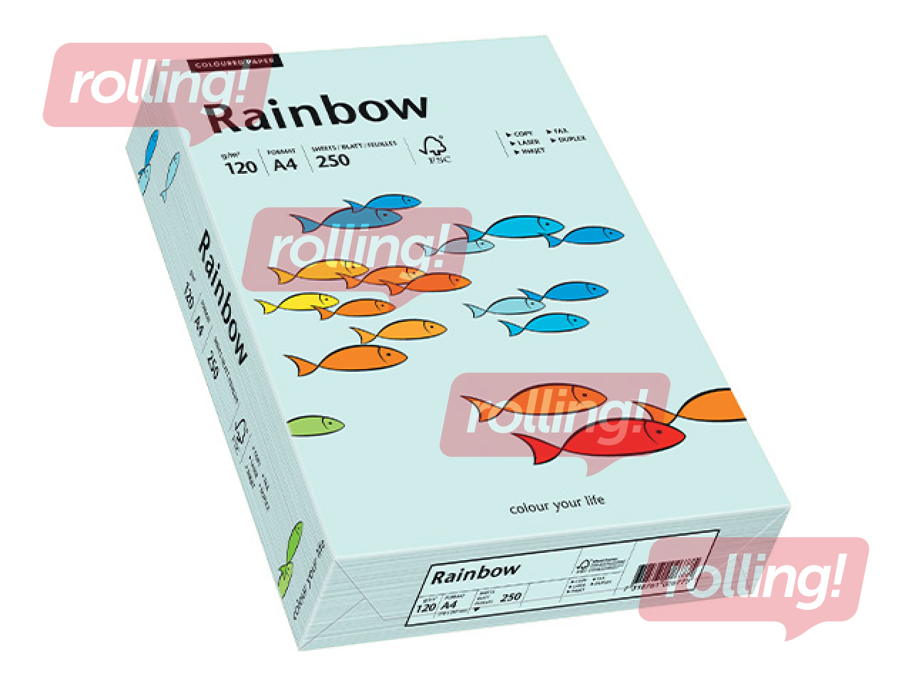 Paber Rainbow 82, A4, 120 g/m², 250 lehte, helesinine