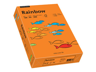 Бумага Rainbow 26, A4, 120г/м2, 250 листов, ярко-оранжевая