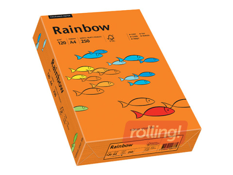 Paber Rainbow 26, A4, 120g/m2, 250 lehte, ereoranž