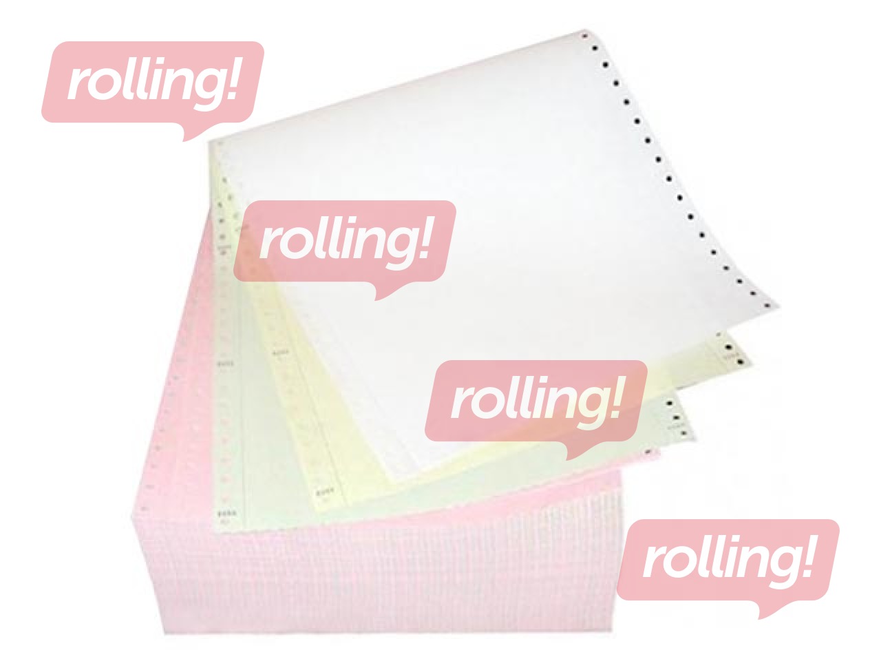 Printer paper, 4 layers, 15/210/15mm, 450 sets