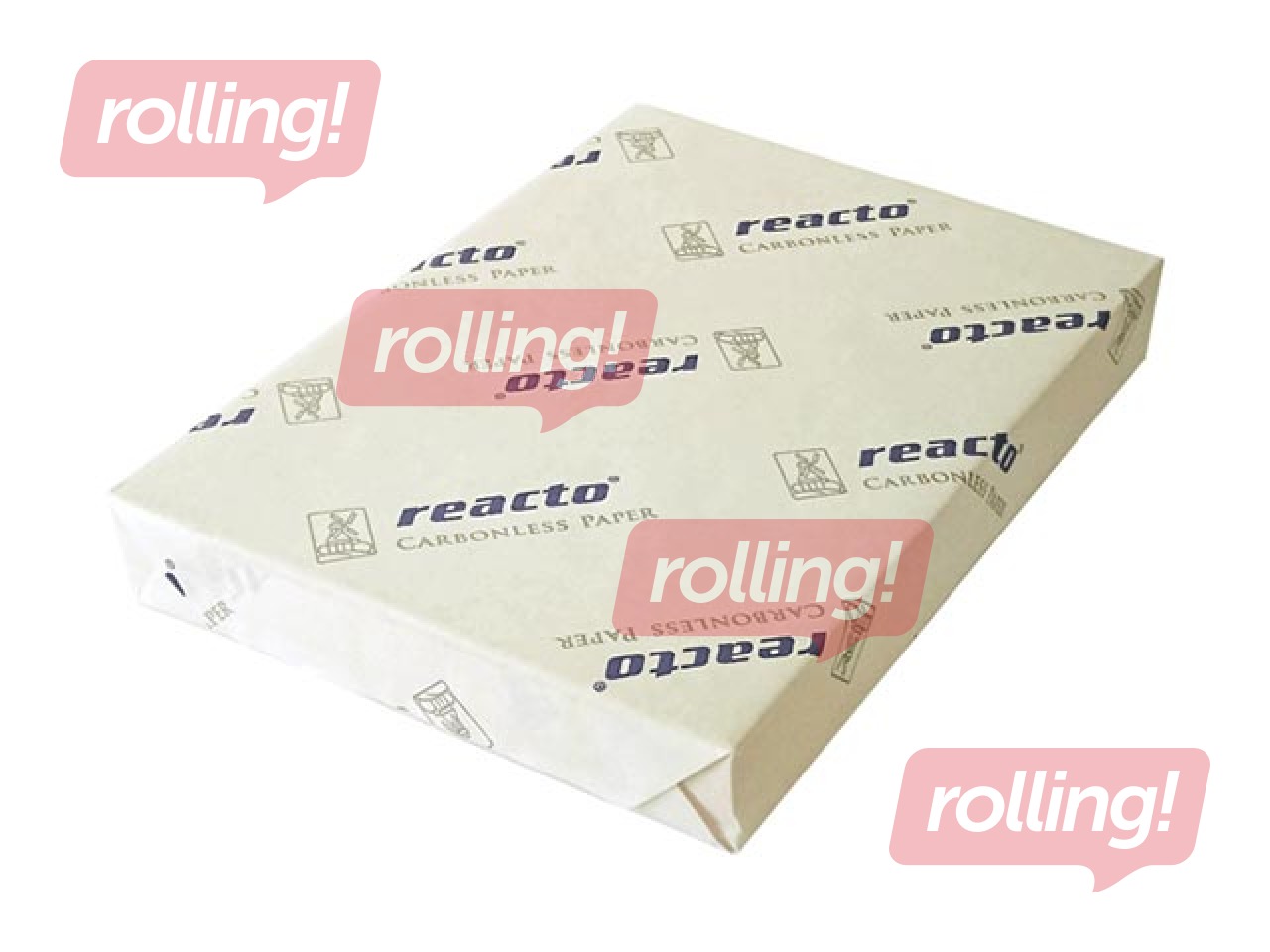 Carbonless paper REACTO, A4, CB 60g, white, 210x297mm, 1 layer, 500 pcs.
