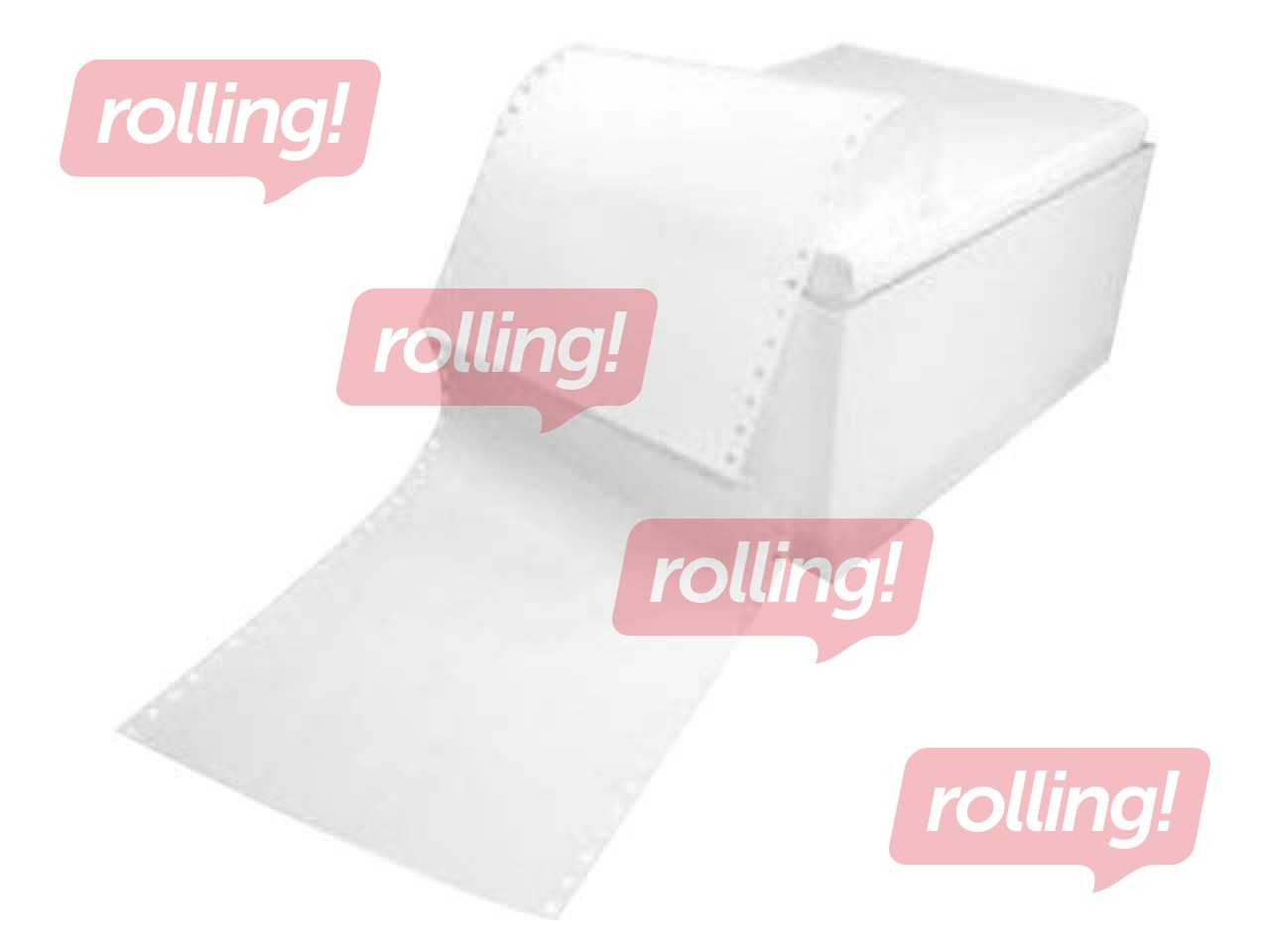 Printer paper without perforation, single-layer, white, A4, 2000 connected sheets