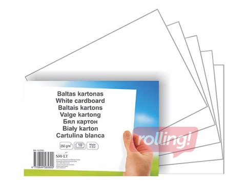 Kartong, A4, valge, 300g/m², 10 lehte