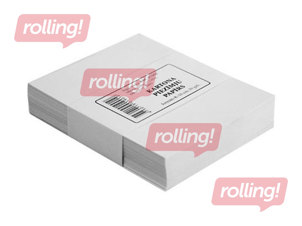 Картон для заметок, белый, 6x10см, 50 листов