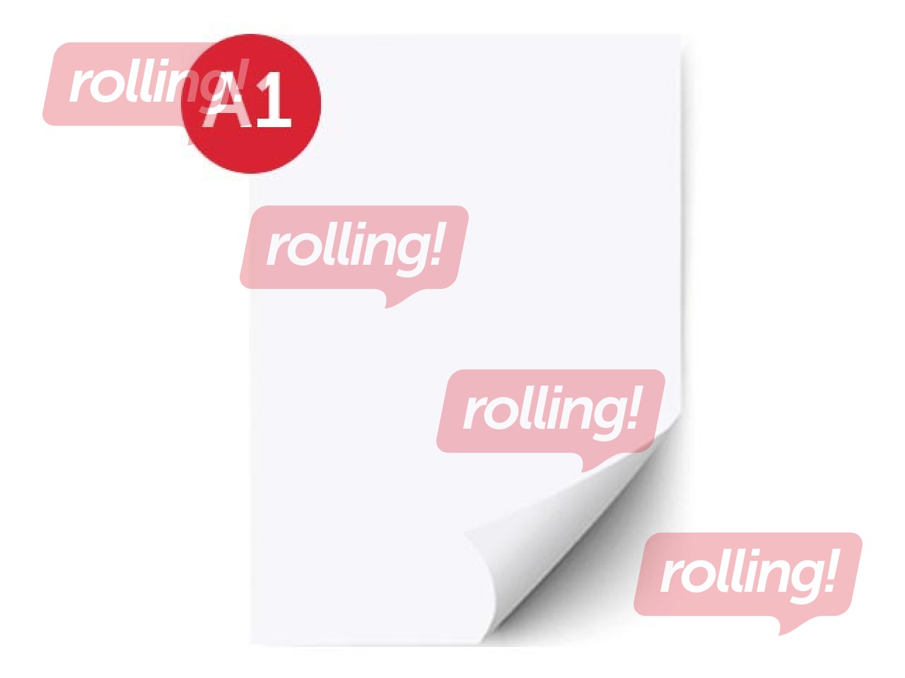 Kartong Happy Color, A1, valge, 25 lehte