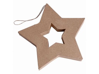 SALE Kartongist kaunistus Happy Color, Big Star, 19x19x2.5cm