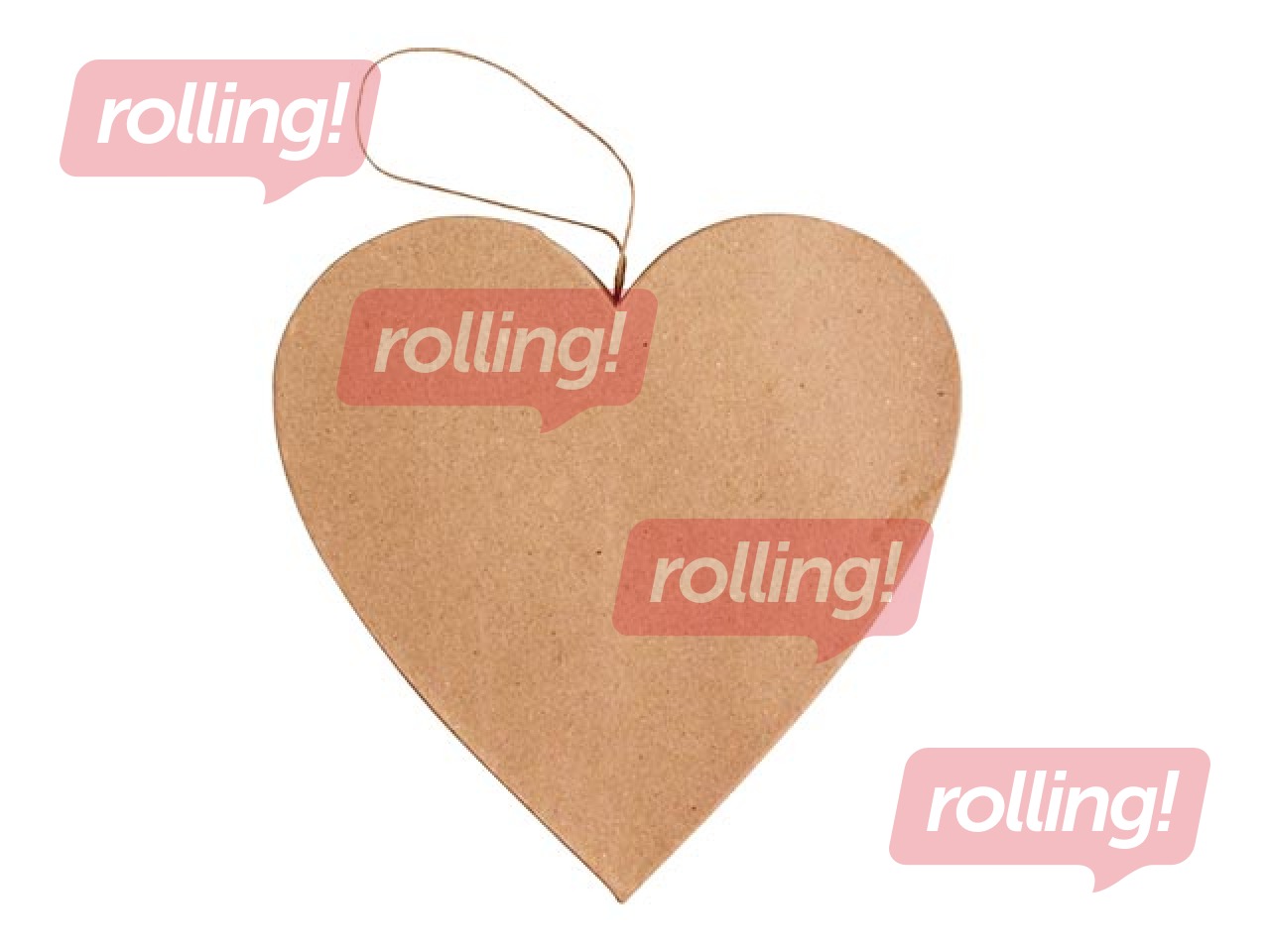 Картонная декорация Happy Color, Большое Сердце, 19x19x2.5см, 1 шт.