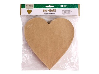 PROMO Papist kaunistus Happy Color, Suur süda, 19x19x2.5cm, 1 tk.