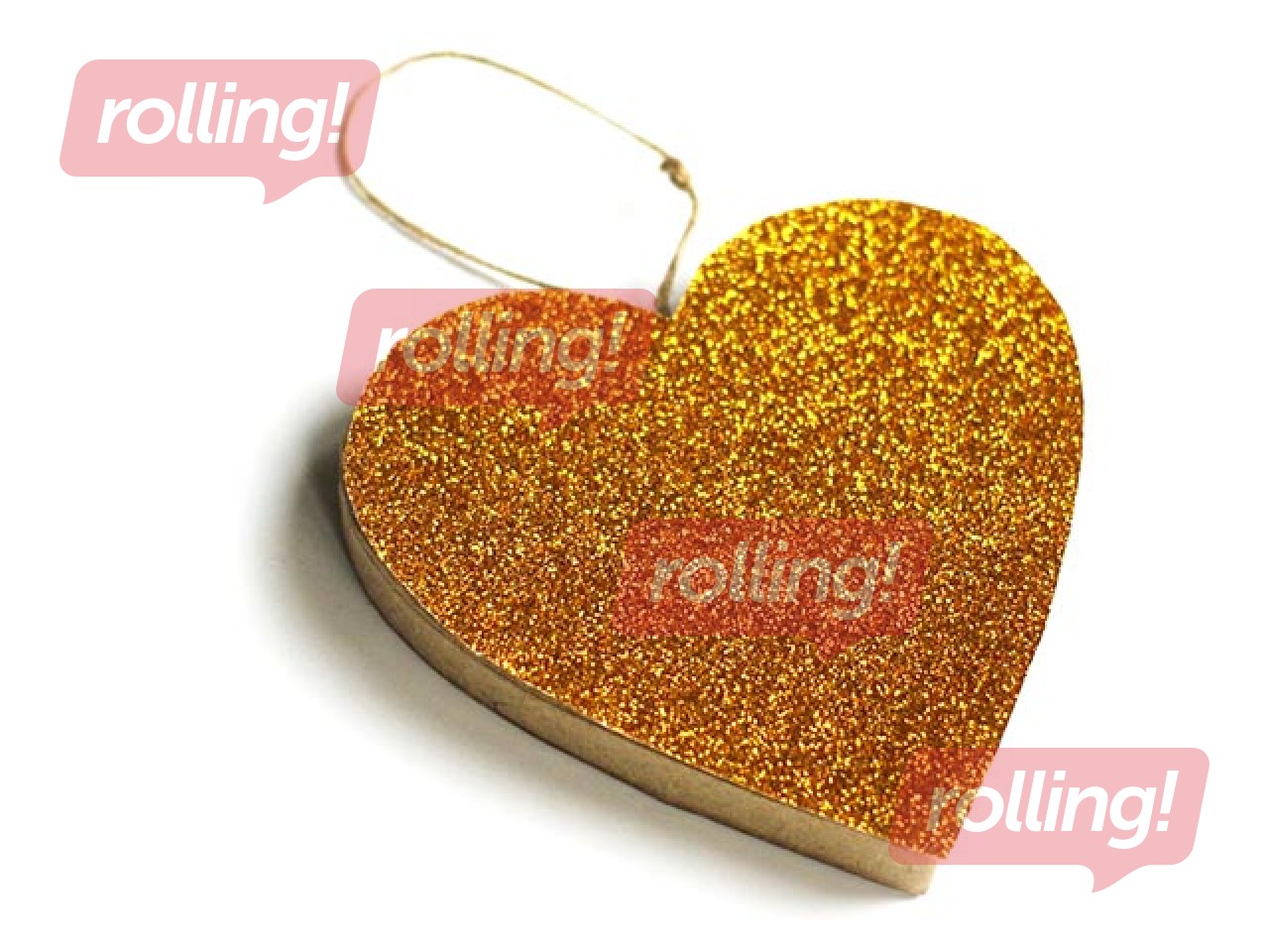 PROMO Papist kaunistus Happy Color, Suur süda, 19x19x2.5cm, 1 tk.