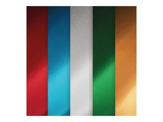 Kartons ar metālisku spīdumu, vienpusējs, A4, dažādas krāsas, 15 loksnes