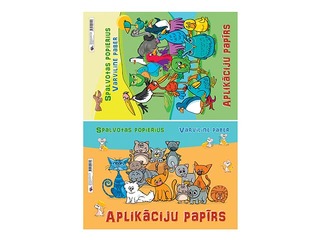 Paper, double-sided coloured, A3, 8 sheets