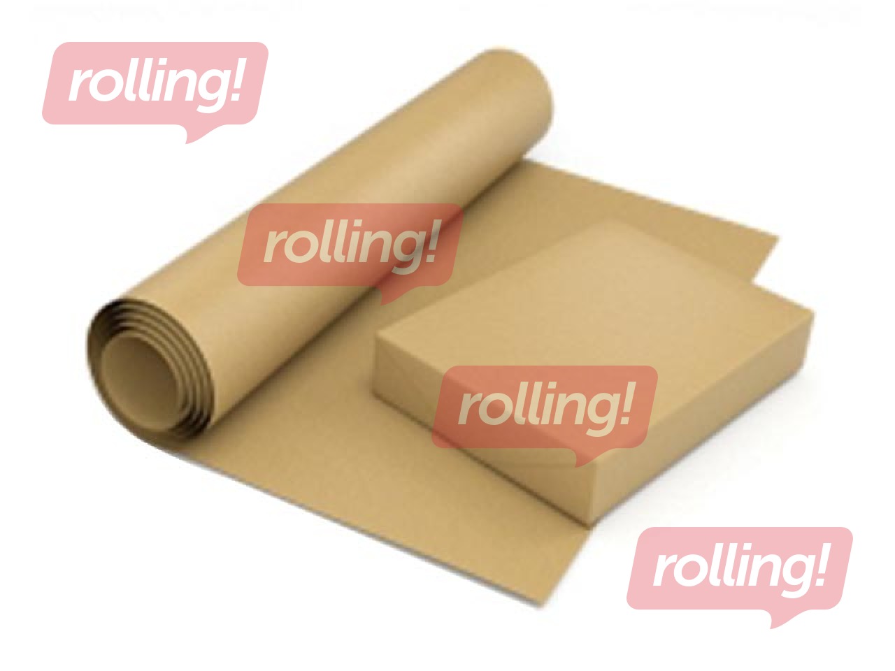 Wrapping paper 1.02m x 183m, 80g / m2, brown