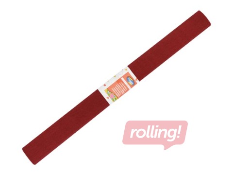 Krepp-paber Maildor, 0.5x2.5m, tumepunane