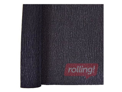 Креповая бумага, 0.5x2м, чёрная