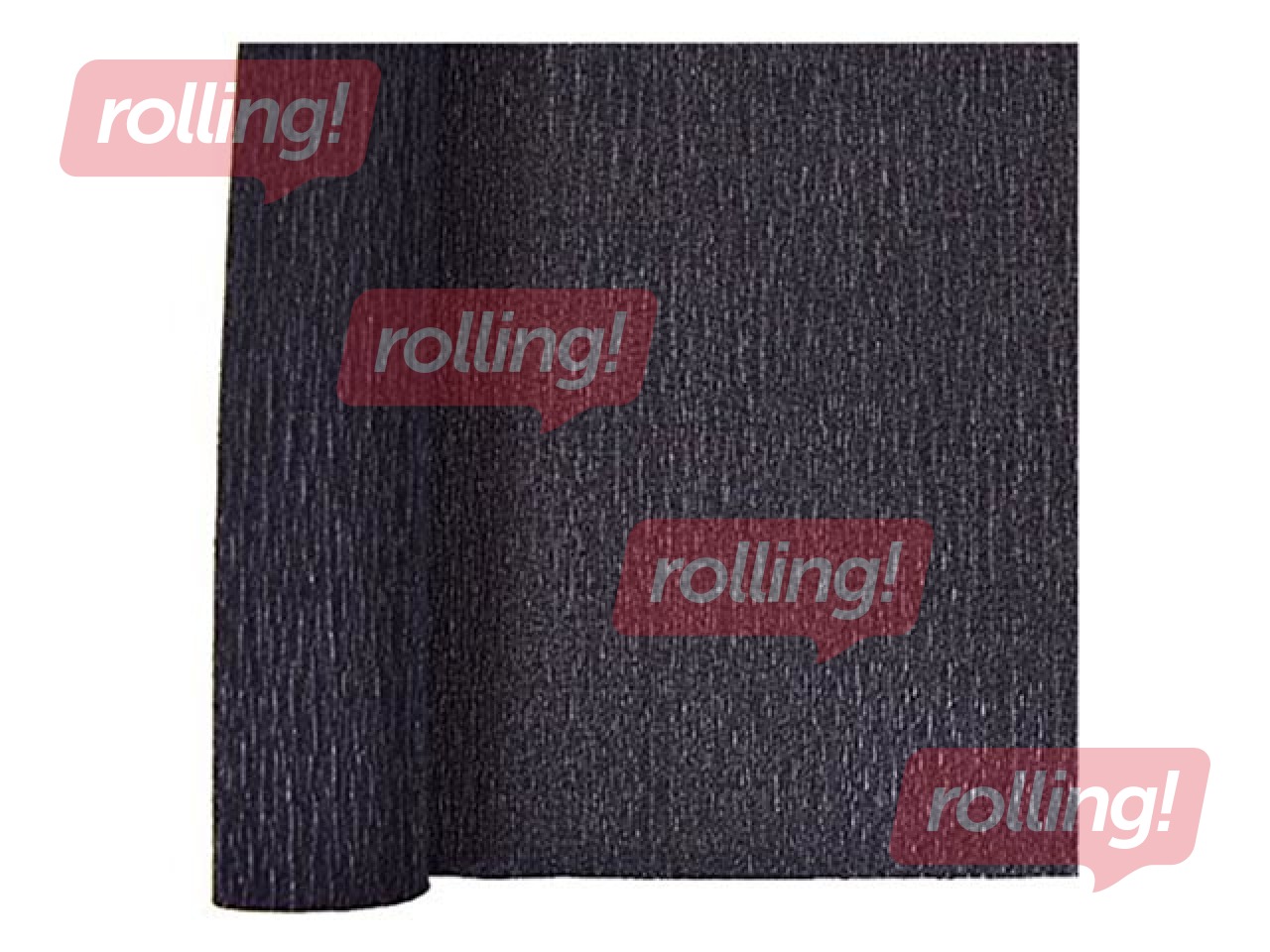 Креповая бумага, 0.5x2м, чёрная