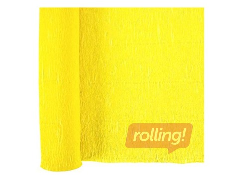 Krepp-paber 0.5x2m, kollane
