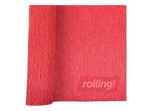 Crepe paper 0.5x2.0 m, red