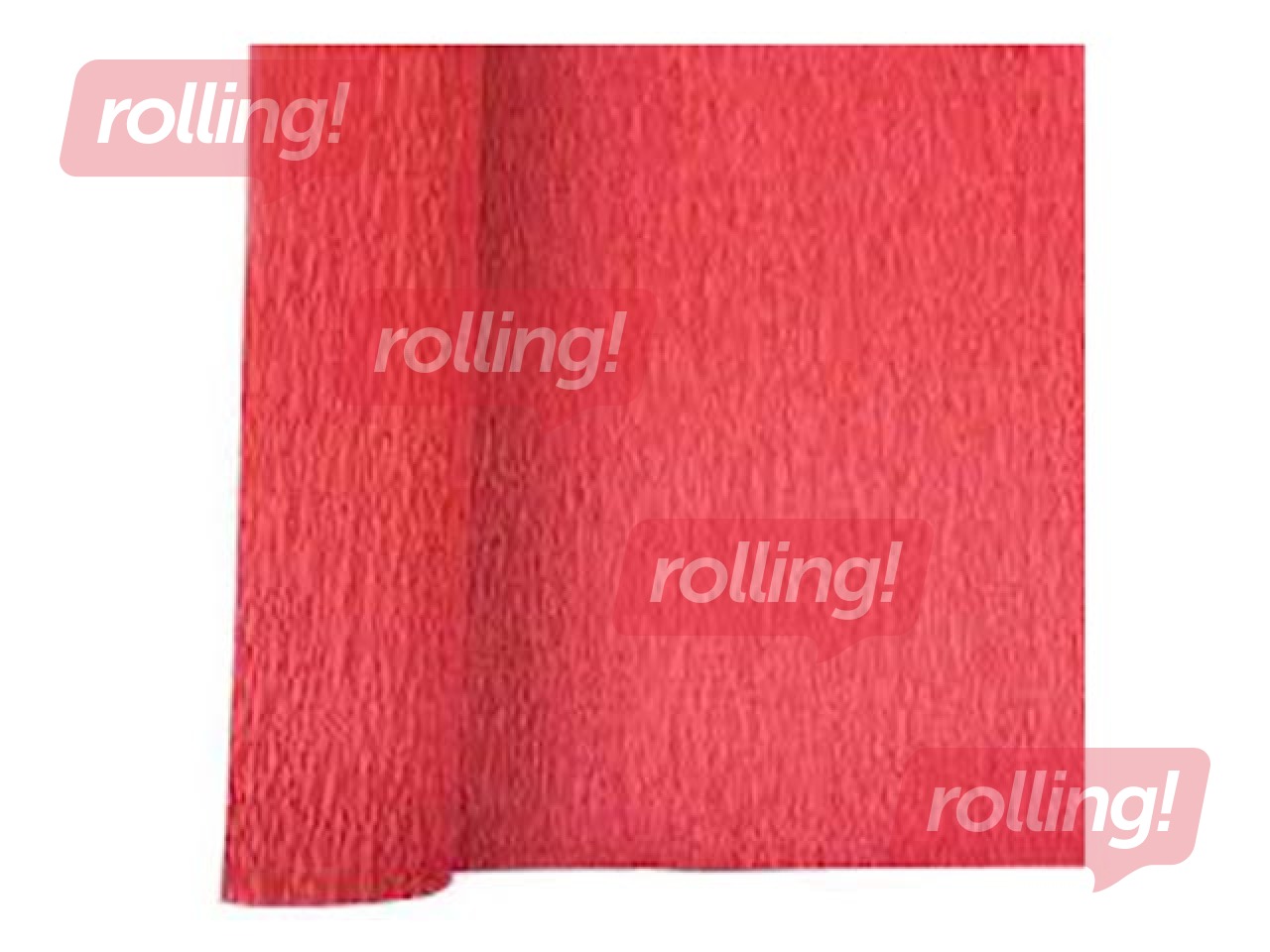 Креповая бумага, 0.5x2м, красная