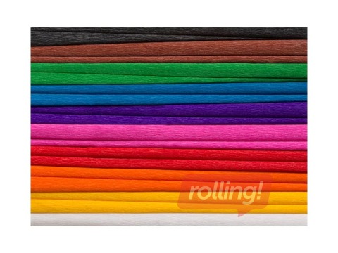 Креповая бумага Happy Color, 25x200см, разные цвета, 8 рулонов