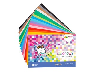 Applikatsioonipaber Happy Color, A4, kahepoolne, erinevad värvid, 15 lehte