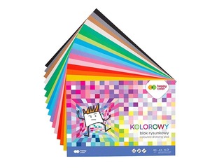 Аппликационная бумага Happy Color, A3, двусторонняя, разных цветов, 15 листов