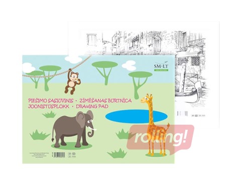 Joonistusvihik SM·LT, A3, 120g/m², 20 lehte