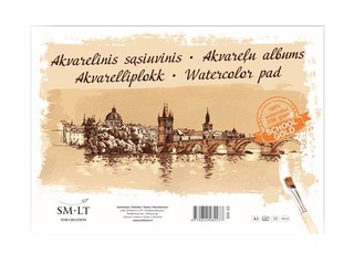 Akvareļu albums SM·LT, A3, 200g/m², 10 loksnes