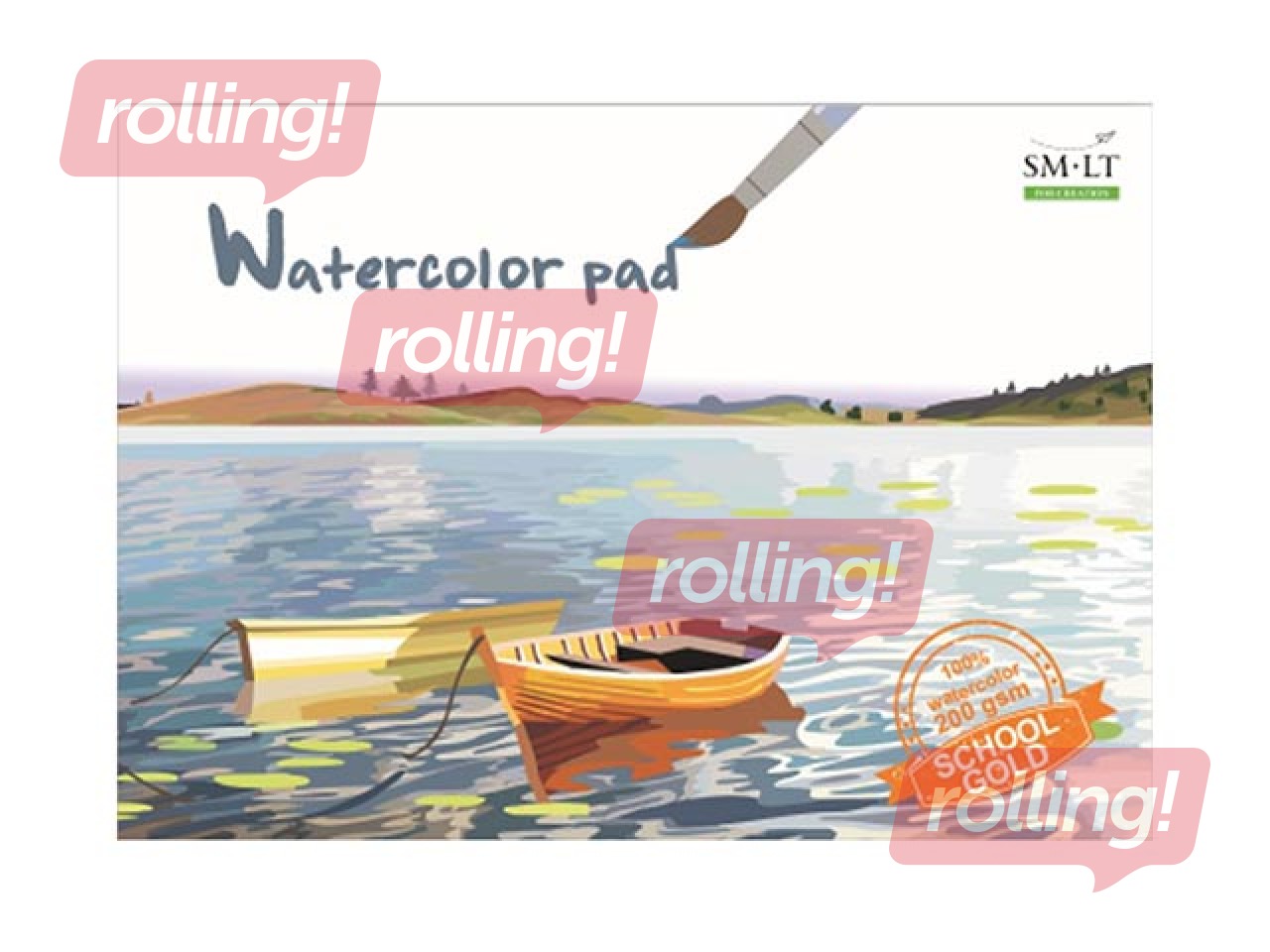 Vesivärvi vihik, A4, 210g/m², 20 lehte