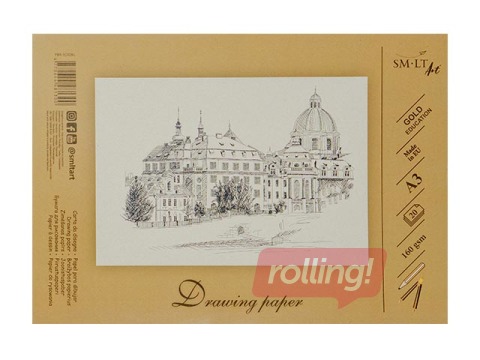 Joonestuspaber, liimitud, A3, 20 lehte