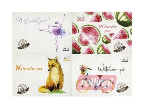 Akvareļu albums SM·LT, A4, 160g/m², 20 loksnes