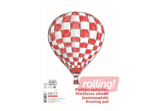 Drawing pad SM·LT, A4, 120g/m², 100 sheets