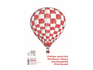 Zīmēšanas albums SM·LT, A4, 120g/m², 100 loksnes