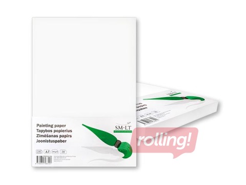 Zīmēšanas papīrs SM·LT, A3, 190g/m², 100 loksnes