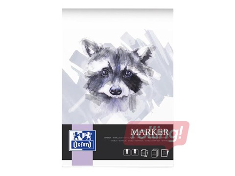 Aльбом для рисования маркерами Oxford, A4, 180г/м², 15 листов,