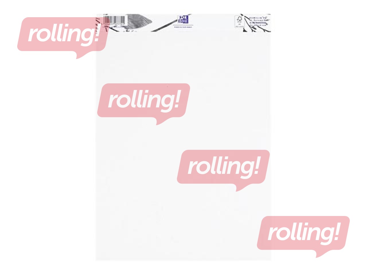 Drawing pad Oxford Artistic for drawing with crayon Oxford, A4, 160g/m², 40 loksnes