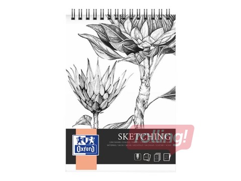 Skicēšanas albums Oxford, A4, 120g/m², 50 loksnes