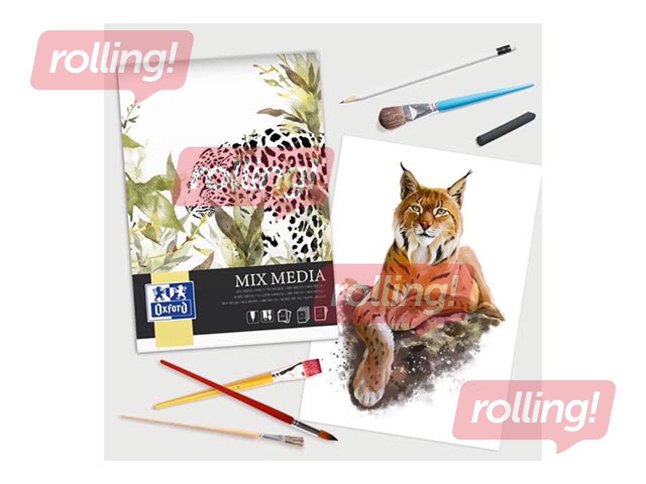 Альбом для рисования Oxford, A3, 225г/м², 25 листов