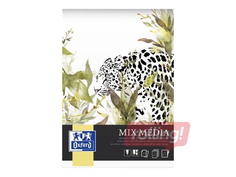 Joonistusplokk Oxford, A3, 225g/m², 25 lehte