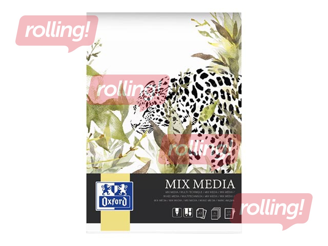 Joonistusplokk Oxford, A3, 225g/m², 25 lehte