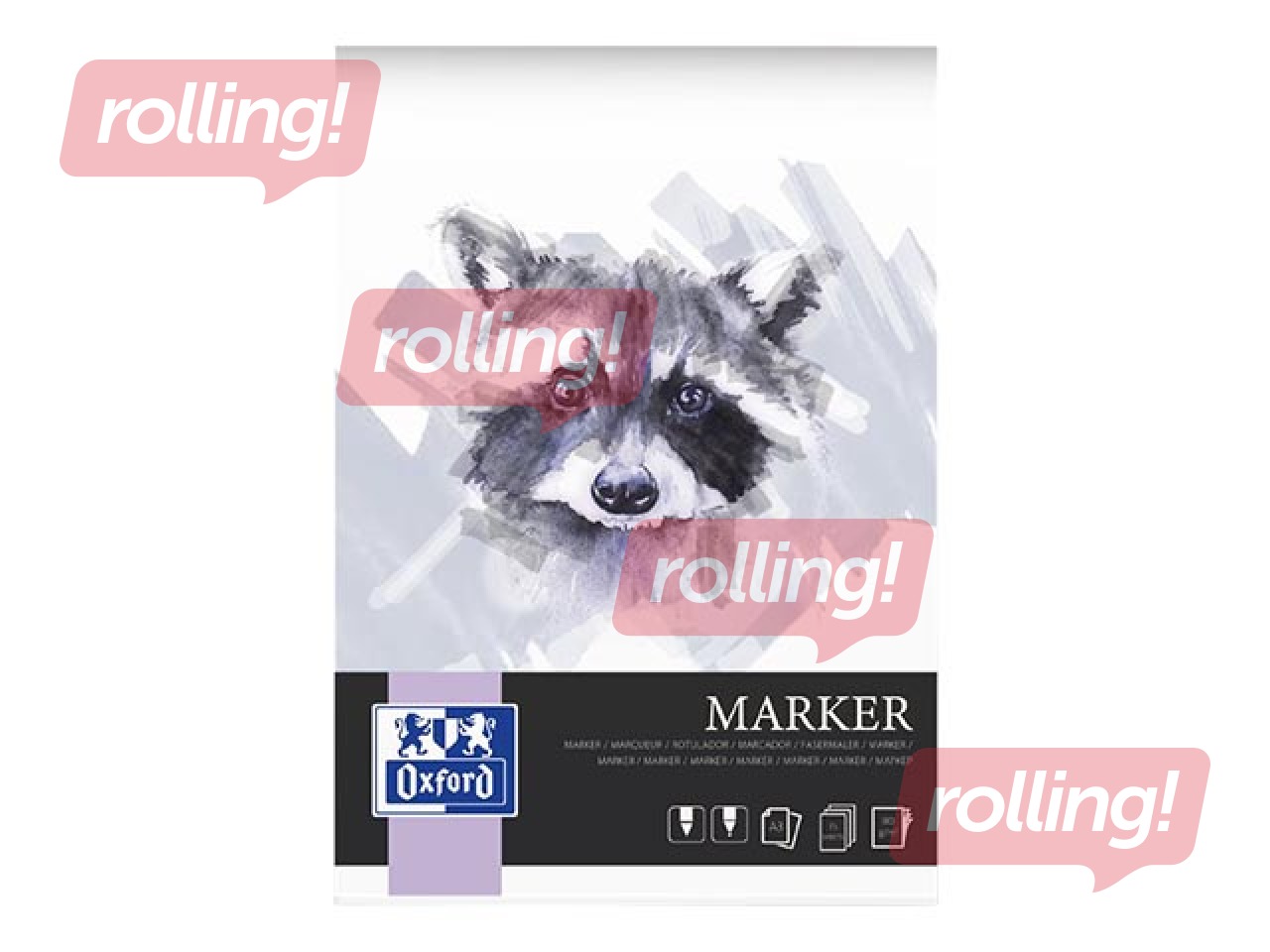 Joonistusplokk markeritele Oxford, A3, 180g/m², 15 lehte