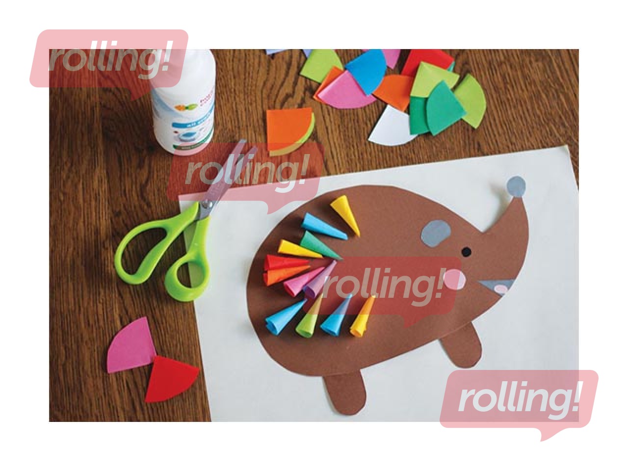 Karton Happy Color, A4, 220g/m², 10 värvilist lehte