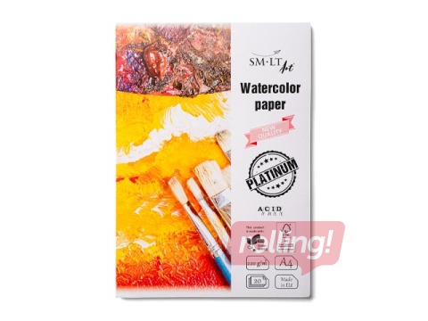 Akvareļu albums SM·LT, A4, 220 g/m2, 20 loksnes