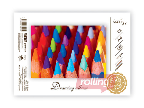 Zīmēšanas albums SM·LT, A4, 120 g/m2, 30 loksnes