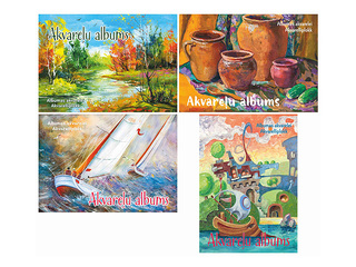 Akvareļu albums, A4, 180 g/m2, 20 loksnes