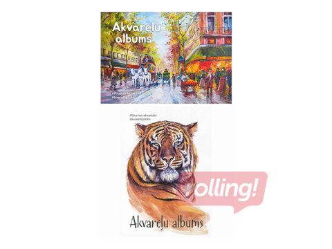 Akvareļu albums, A3, 180 g/m2, 20 loksnes