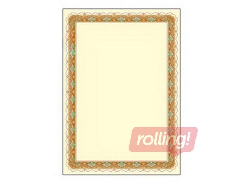 Design paper, A4, Zloto, 170g/m², 25 sheets