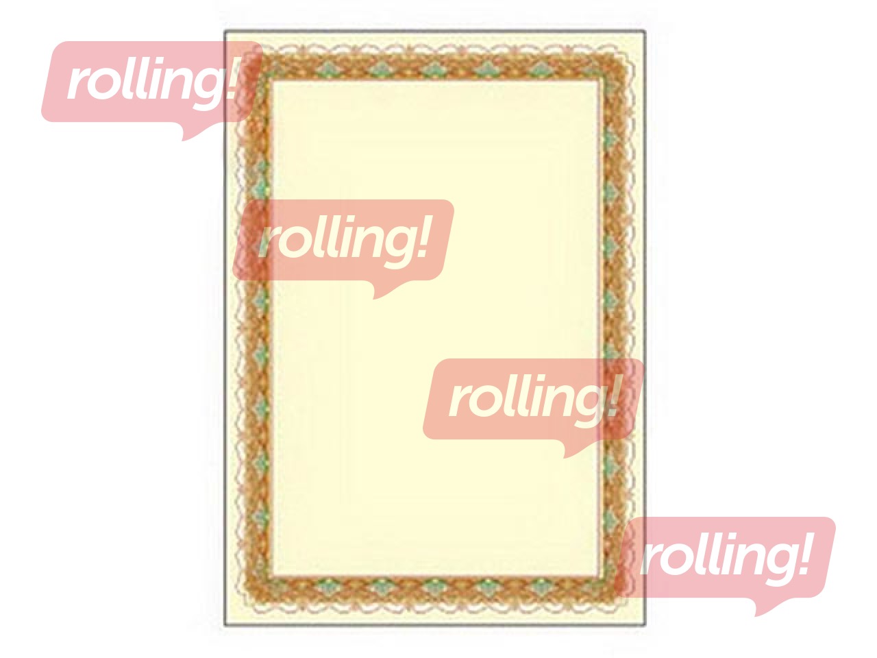 Dizaina papīrs, Zloto, A4, 170 g/m2, 25 loksnes