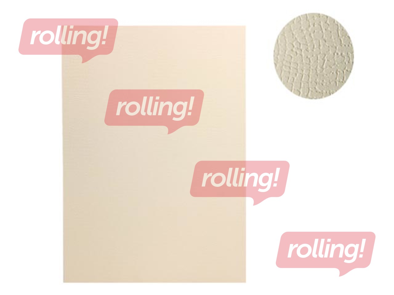 Dizaina papīrs Borneo, krēma, A4, 220g/m², 20 loksnes