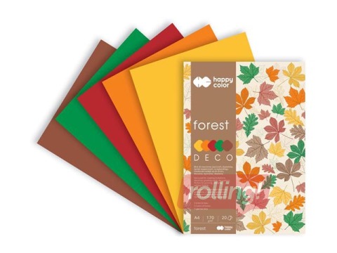 Deco drawing pad Autumn, A4, 170g/m², 20 sheets, 5 shades