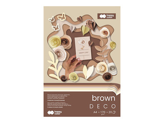 Disainpaber Brown, A4, pruunid toonid, 170g/m², 20 lehte